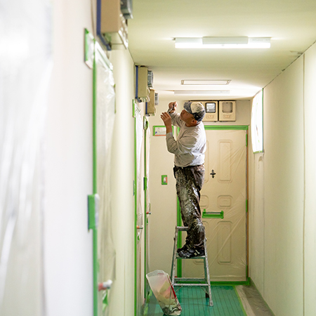 雨漏り修理・施工の様子