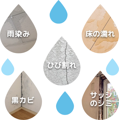 雨漏りのイメージ